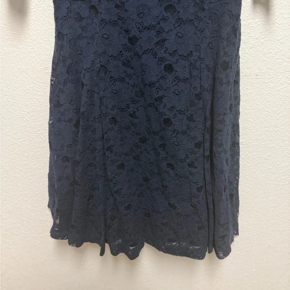 Betsey Johnson Navy Lace Fit & Flare Dress Size 10